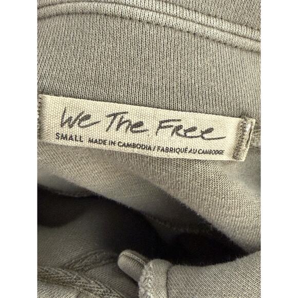 Free People Long Ruby Jacket Pockets Casual Relaxed Shacket Grey Grunge SMALL - Picture 4 of 4